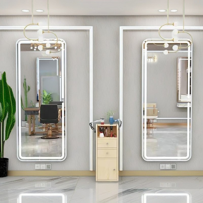 massage salon mirror