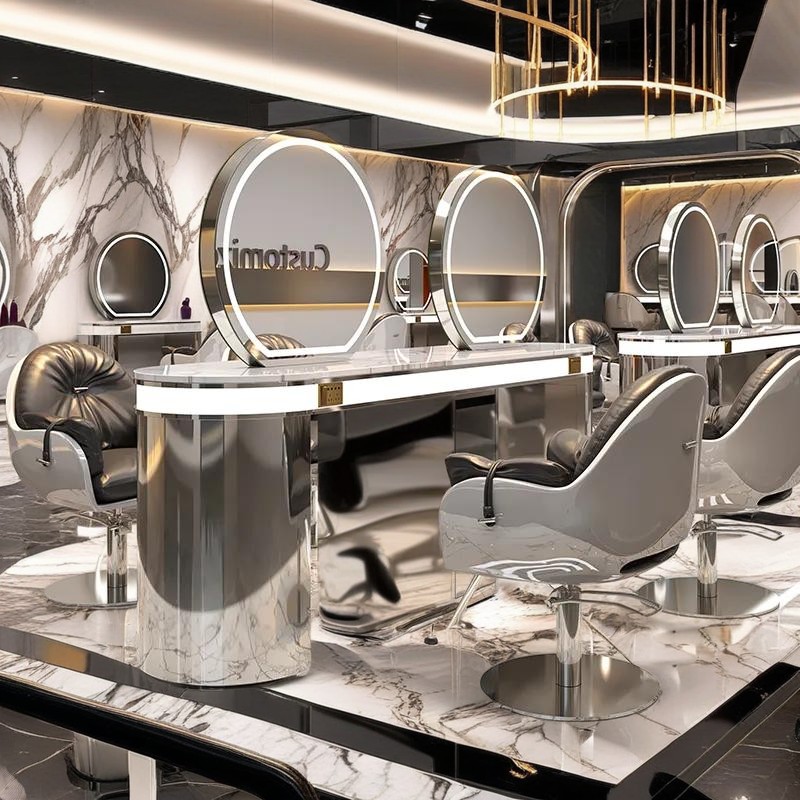 massage salon mirror