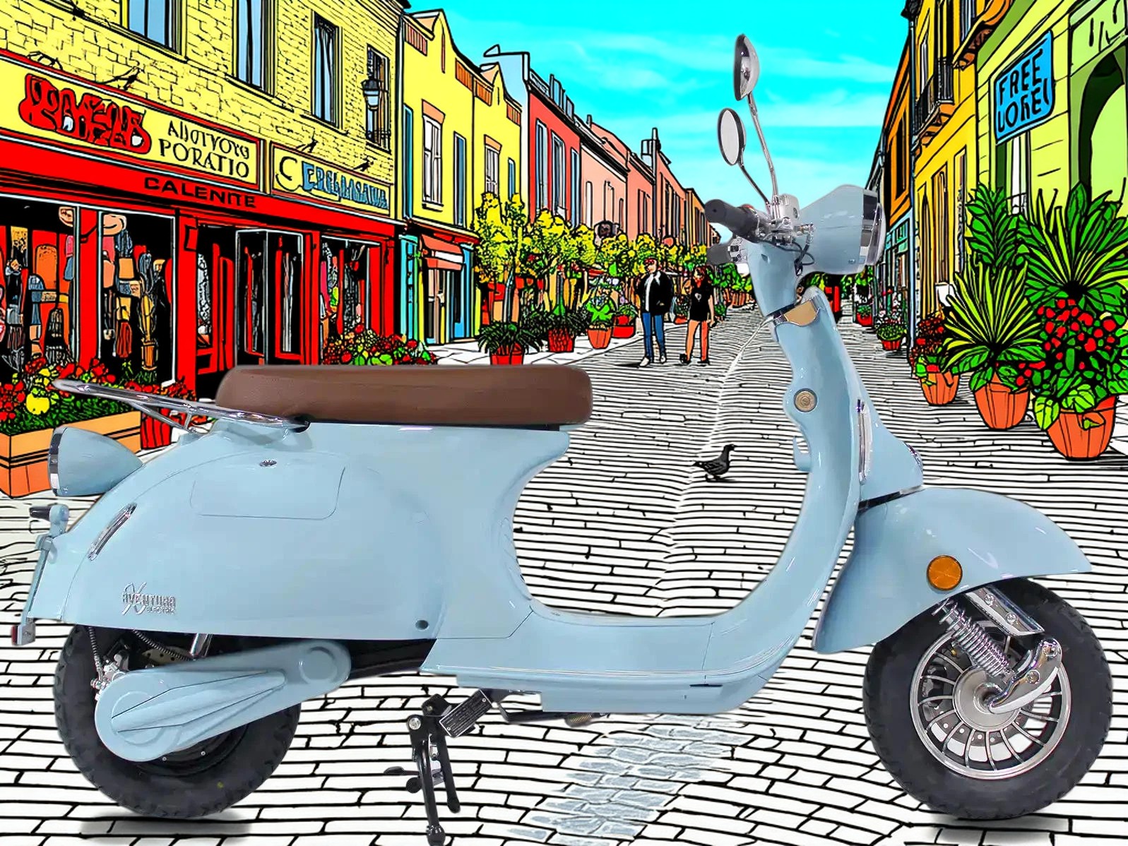 electric moped electric scooter e-moped for adults