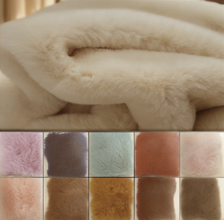 Imitation rabbit fur fabric faux rabbit fur material synthetic rabbit fur textile