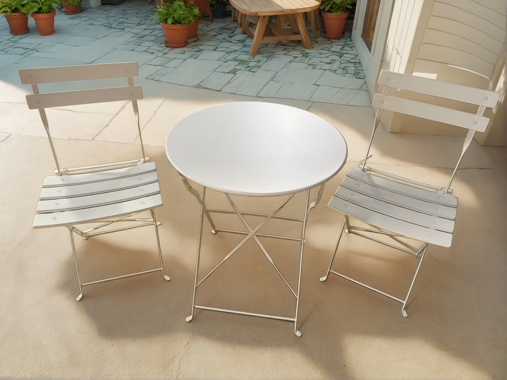 Iron outdoor furniture metal patio furniture outdoor iron dining sets