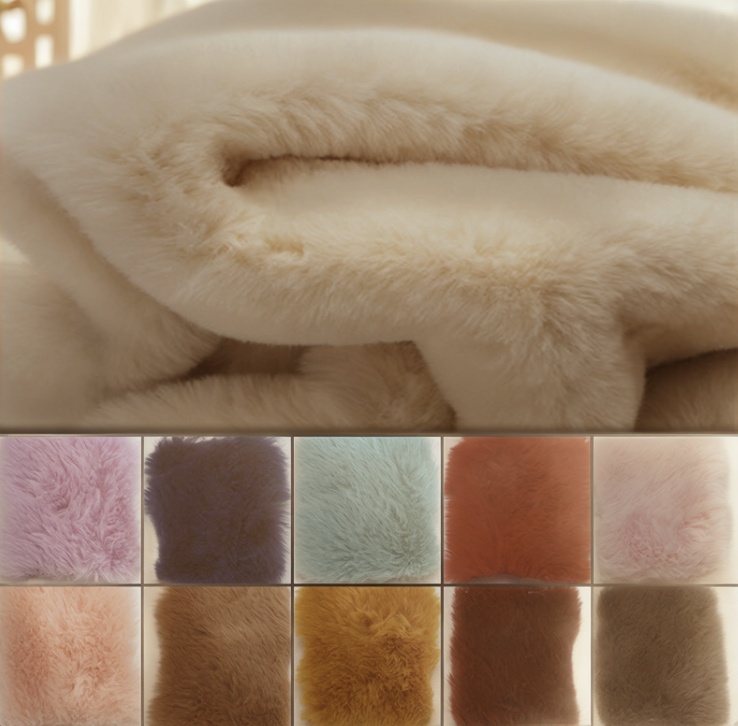 Imitation rabbit fur fabric faux rabbit fur material synthetic rabbit fur textile