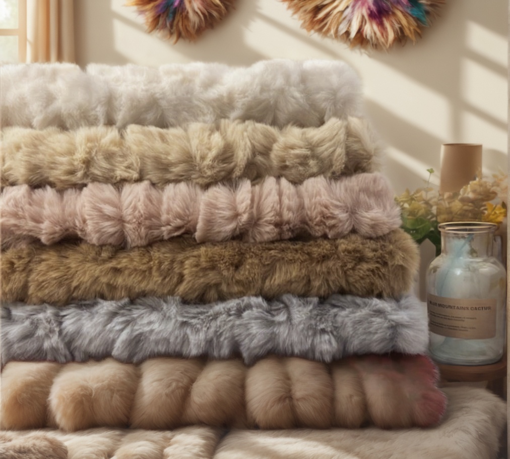 Imitation rabbit fur fabric faux rabbit fur fabric synthetic rabbit fur material