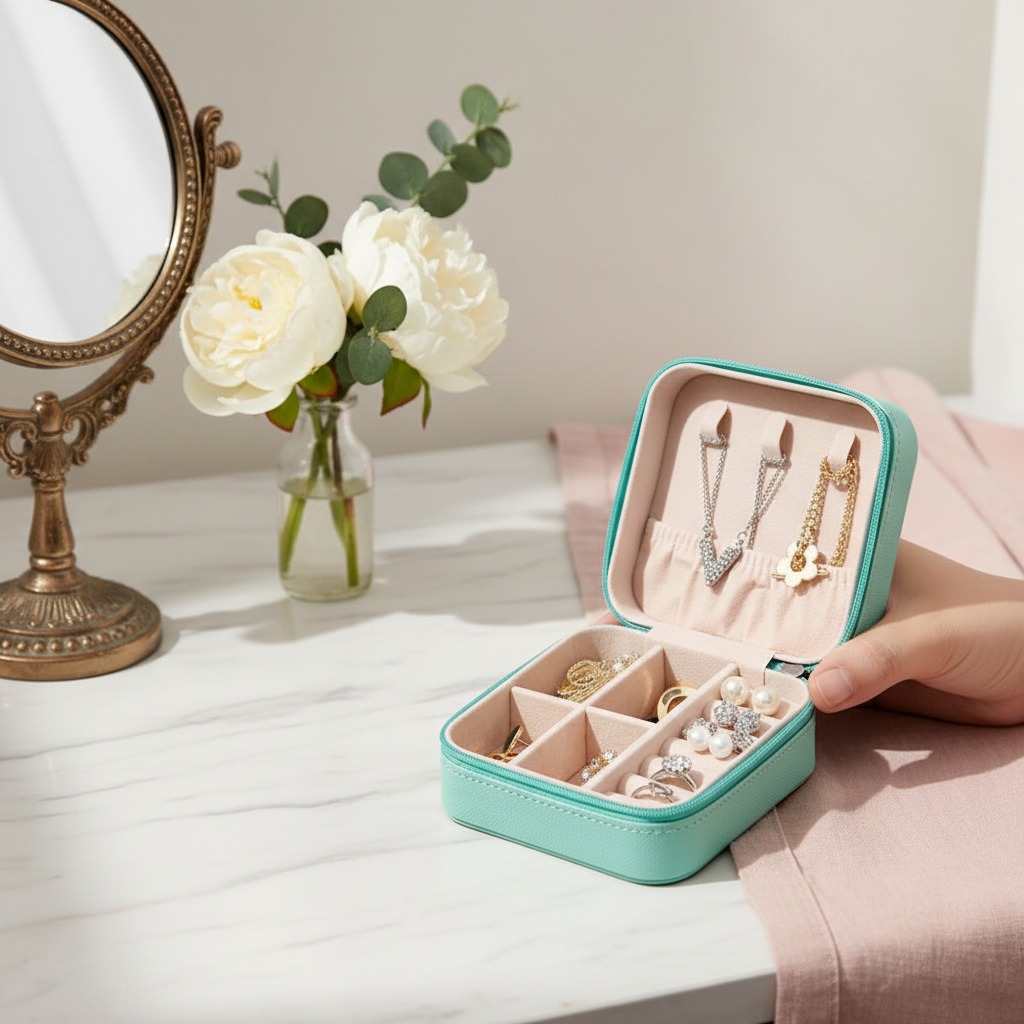 Jewelry box jewelry storage metal jewelry box