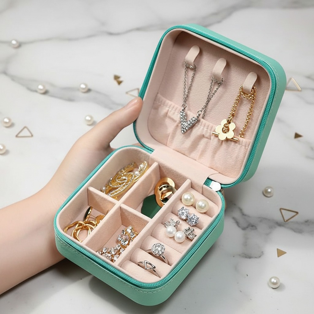 Jewelry box jewelry storage metal jewelry box