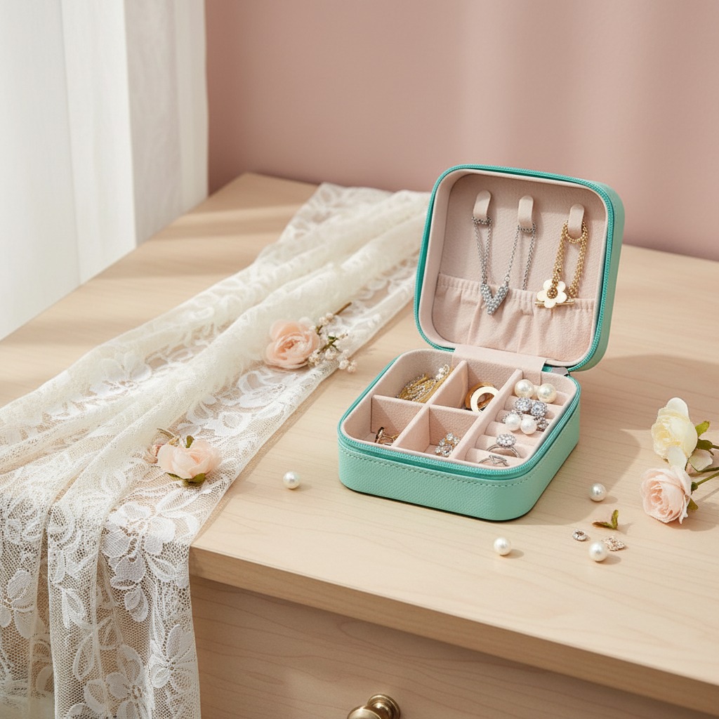 Jewelry box jewelry storage metal jewelry box