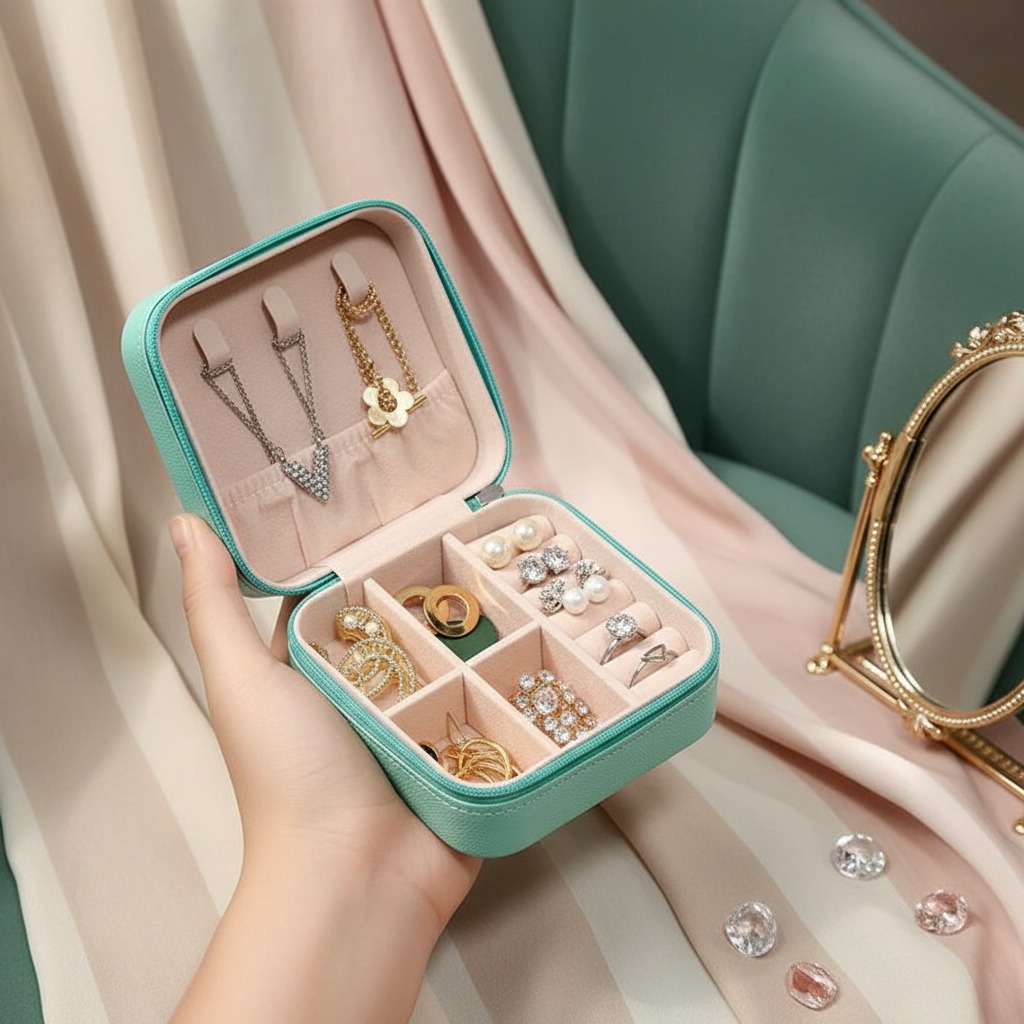 Jewelry box jewelry storage metal jewelry box